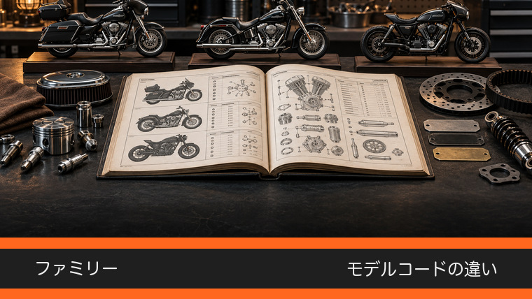 ハーレーの型式一覧を見る前に知っておきたいファミリー・モデルコード